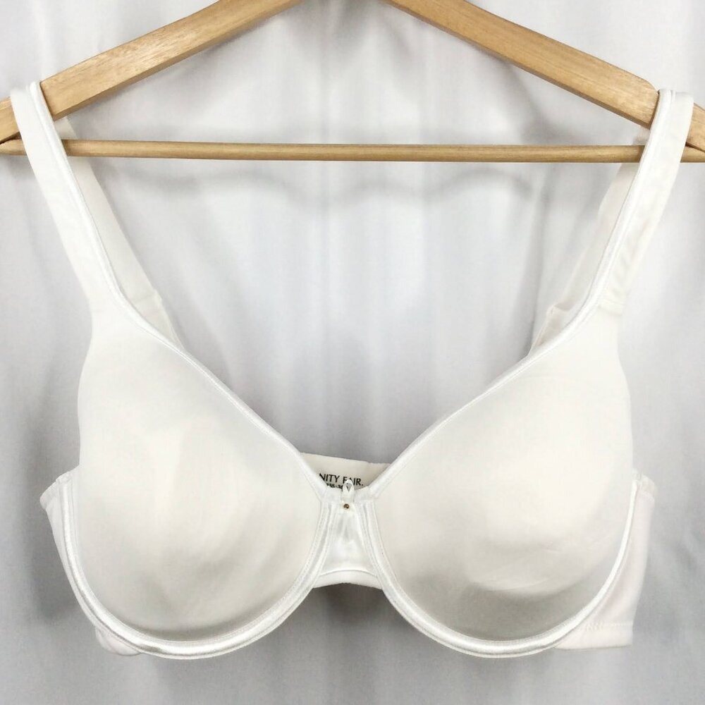 Vanity‎ Fair Women's Body Caress Underwire Bra 38D White Lightly Lined 75335